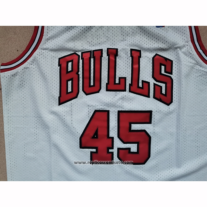 Camiseta Chicago Bulls Michael Jordan #23 Mitchell & Ness 1994-95 Blanco